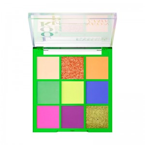 PALETA SOMBRAS LOOK UP EVELINE 9 COLORES NEON LIME