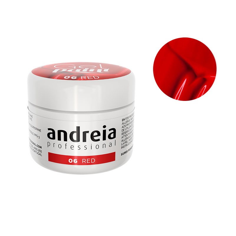 GEL PAINT ANDREIA RED ROJO 4ML