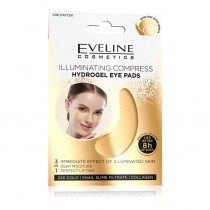 PARCHE ILUMINADOR OJOS HIDROGEL EVELINE 3 EN 1 GOLD ILUMINATING COMPRESS