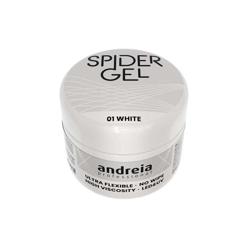 GEL FLEXIBLE SPIDER GEL ANDREIA WHITE 01 BLANCO GEL FLEXIBLE SPIDER GEL ANDREIA WHITE 01 BLANCO