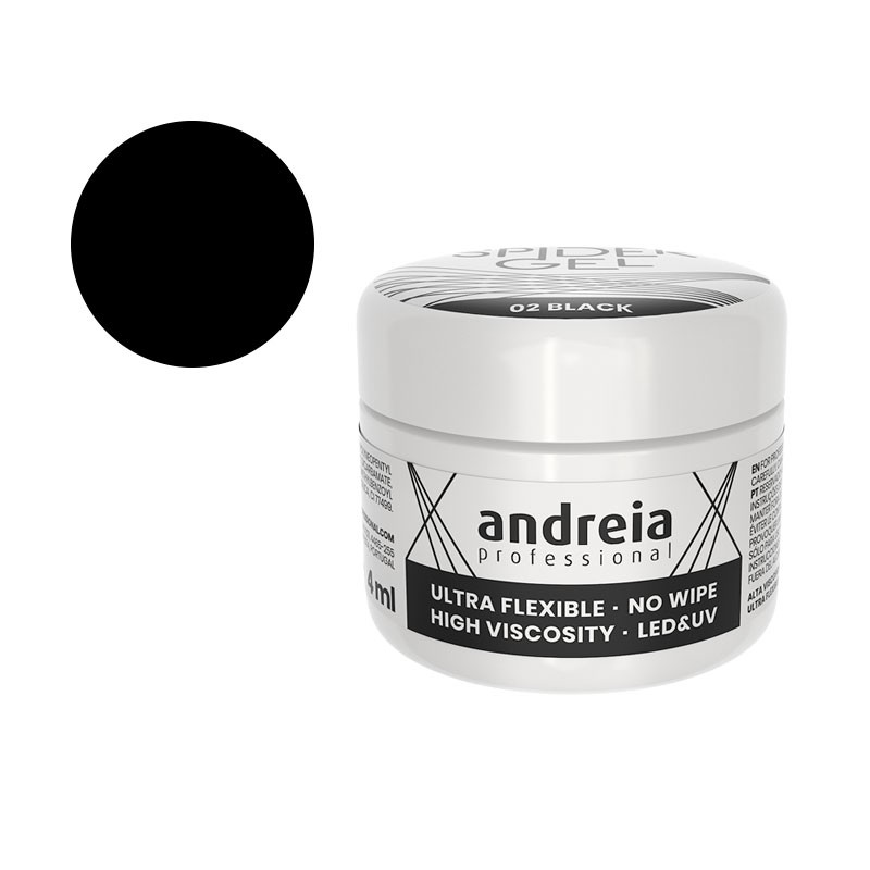 GEL FLEXIBLE SPIDER GEL ANDREIA BLACK 02 NEGRO GEL FLEXIBLE SPIDER GEL ANDREIA BLACK 02 NEGRO