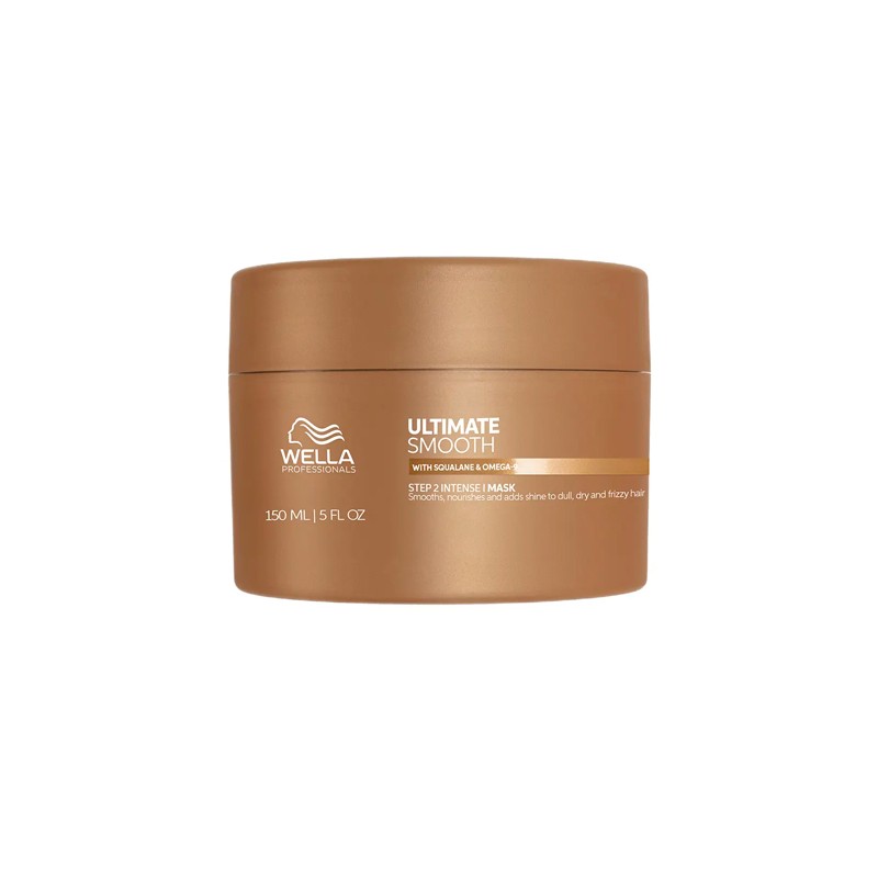 Mascarilla Wella Ultimate Smooth 150ml, tratamiento capilar alisador y anti-encrespamiento para un cabello suave y nutrido Mascarilla Wella Ultimate Smooth 150ml, tratamiento capilar alisador y anti-encrespamiento para un cabello suave y nutrido