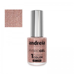 Esmalte efecto gel Andreia Hybrid Gel, pintauñas de larga duración sin lámpara. Ideal para manicuras profesionales.