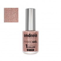 Esmalte efecto gel Andreia Hybrid Gel, pintauñas de larga duración sin lámpara. Ideal para manicuras profesionales.