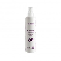 Spray desinfectante de manos Andreia 250ml, alcohol power para una higiene profesional y efectiva.