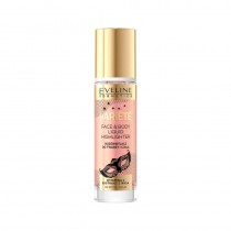 Maquillaje profesional: iluminador líquido Eveline Variete 30ml para realzar el rostro con acabado radiante.