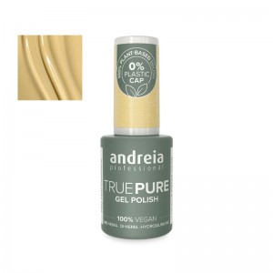 Esmalte semipermanente vegano Andreia True Pure sin HEMA, producto profesional para esmaltado duradero.