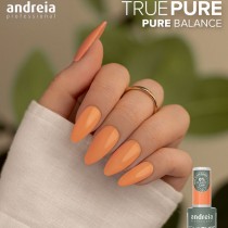 Pintauñas semipermanente Andreia True Pure vegano sin HEMA, ideal para manicura profesional sin irritaciones.