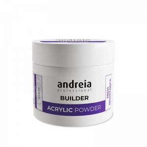 Polvos acrílico para uñas Andreia Clear 200gr, producto profesional para uñas acrílicas y manicura.
