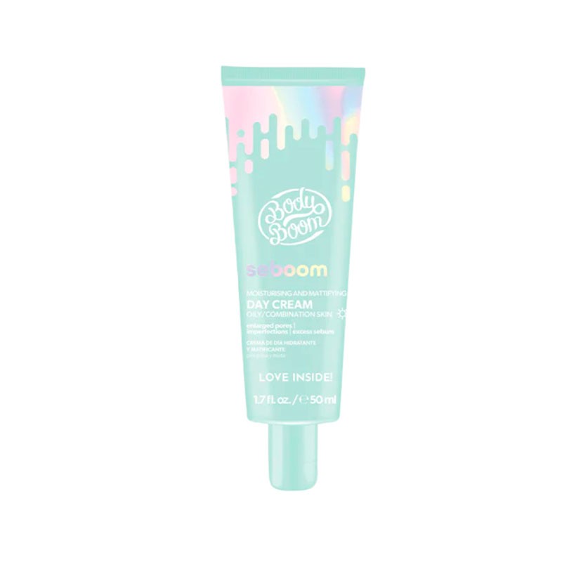 BodyBoom Seboom crema hidratante 50ml, cuidado facial ligero para piel grasa en tu rutina skincare.