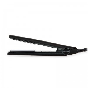 Plancha de pelo profesional Corioliss C1 Black Chrome Soft Touch con placas de titanio.