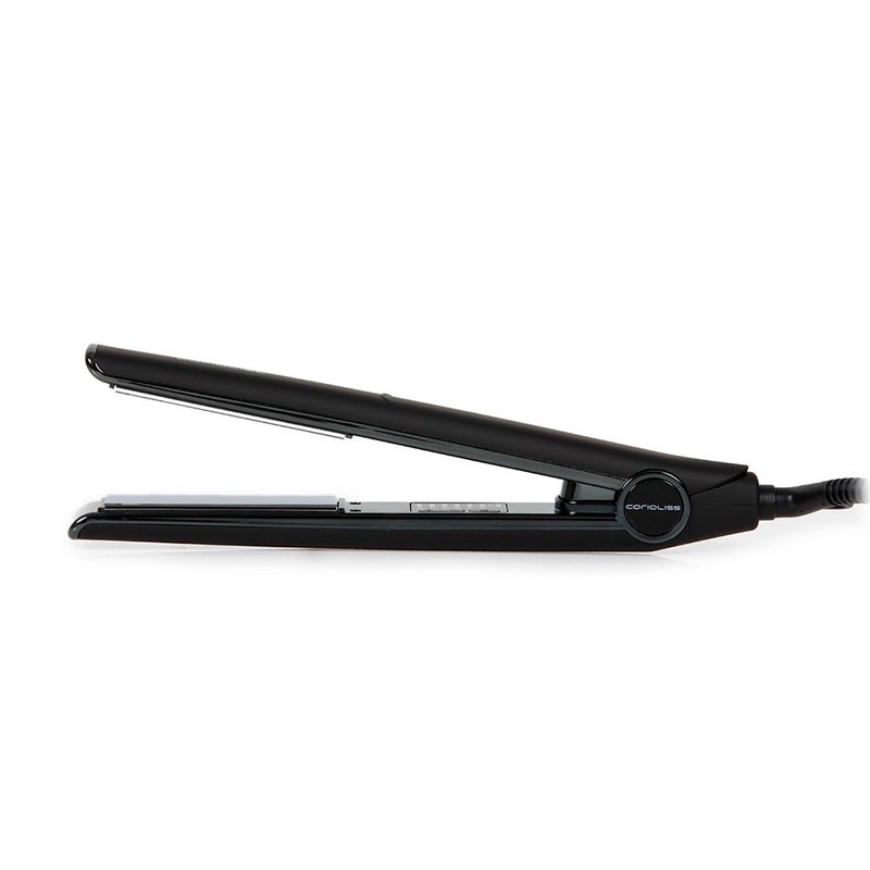 Plancha de pelo profesional Corioliss C1 Black Chrome Soft Touch con placas de titanio. Plancha de pelo profesional Corioliss C1 Black Chrome Soft Touch con placas de titanio.