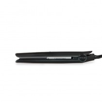 Plancha de pelo titanio Corioliss C1 Black Chrome Soft Touch, ideal para alisar y dar brillo.