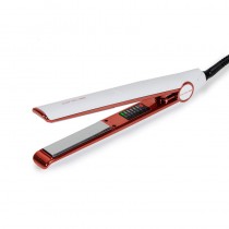 Plancha de pelo profesional Corioliss C1 White Copper, diseño elegante y alto rendimiento.