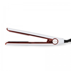 Plancha Corioliss C1 White Copper Soft Touch, tecnología de titanio para resultados profesionales.