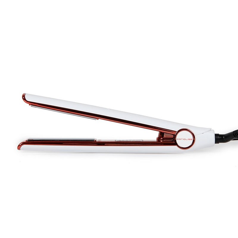 Plancha Corioliss C1 White Copper Soft Touch, tecnología de titanio para resultados profesionales. Plancha Corioliss C1 White Copper Soft Touch, tecnología de titanio para resultados profesionales.
