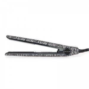 Plancha Corioliss C1 Silver Zebra Soft Touch, aparatología de peluquería con diseño moderno y placas de titanio.