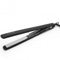Plancha de pelo profesional Corioliss C3 Black Chrome, ideal para salones de peluquería.