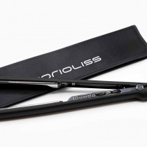 Plancha profesional Corioliss C3 Black Chrome Soft Touch, aparatología para peluqueros exigentes.