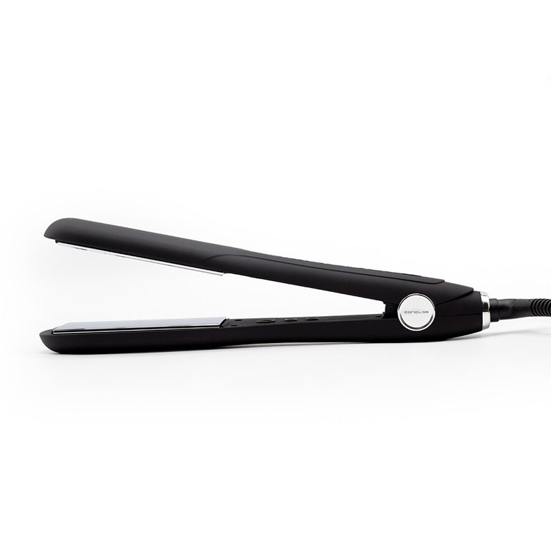 Plancha Corioliss The Wide Black placas 40mm, plancha de pelo profesional con placas de titanio. Plancha Corioliss The Wide Black placas 40mm, plancha de pelo profesional con placas de titanio.