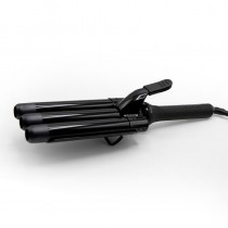 Tenacilla Corioliss Triple Barrel, herramienta profesional para crear ondas definidas y duraderas.