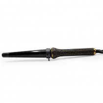 Tenacilla cónica Corioliss GW Gold Leopard Digital, rizador profesional con diseño exclusivo.