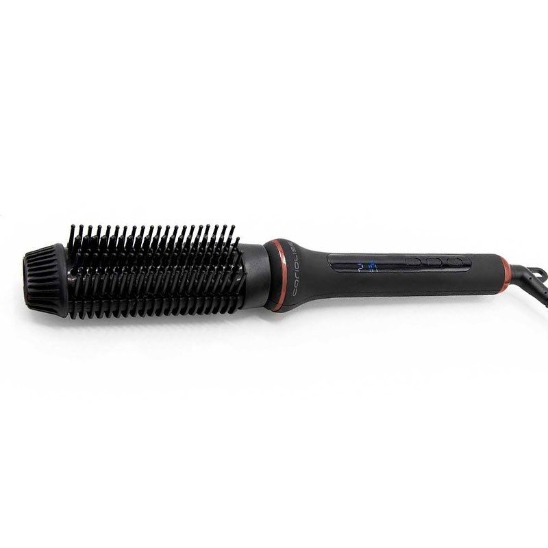 Cepillo eléctrico Corioliss Hot Brush Black Copper, alisado profesional con diseño elegante. Cepillo eléctrico Corioliss Hot Brush Black Copper, alisado profesional con diseño elegante.