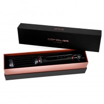 Cepillo alisador eléctrico Corioliss Black Copper, herramienta profesional para el cuidado del cabello.