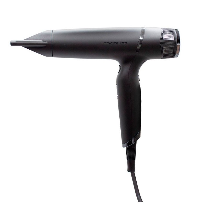 Secador profesional Corioliss Whisper, motor BLDC y diseño ultraligero para uso intensivo.