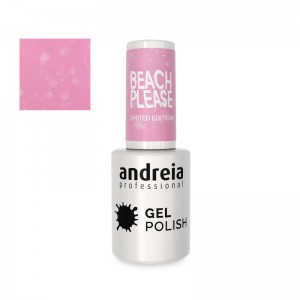 Esmalte semipermanente Andreia Gel Polish 10.5ml, acabado profesional y larga duración.