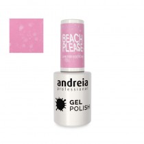 Esmalte semipermanente Andreia Gel Polish 10.5ml, acabado profesional y larga duración.