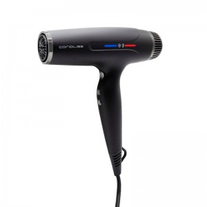 Secador digital Corioliss Typhoon Black 2400W, secador de pelo profesional de alto rendimiento.