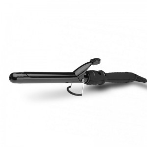 Tenacilla rizadora Corioliss Curly 25mm para rizos definidos, ideal para peluquería profesional.