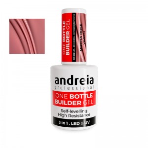 Gel constructor Andreia en tono Mocha Rose, ideal para uñas elegantes con un acabado natural.