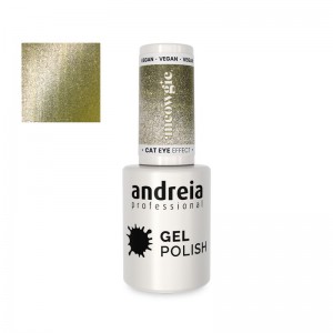 Esmalte semipermanente efecto ojo de gato, ideal para looks magnéticos.