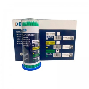 Cepillos microbrush para extensión de pestañas, producto profesional de estética.