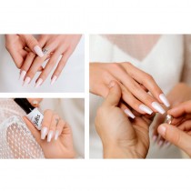 Productos de estética para uñas que complementan el estilo de la novia en su gran día.