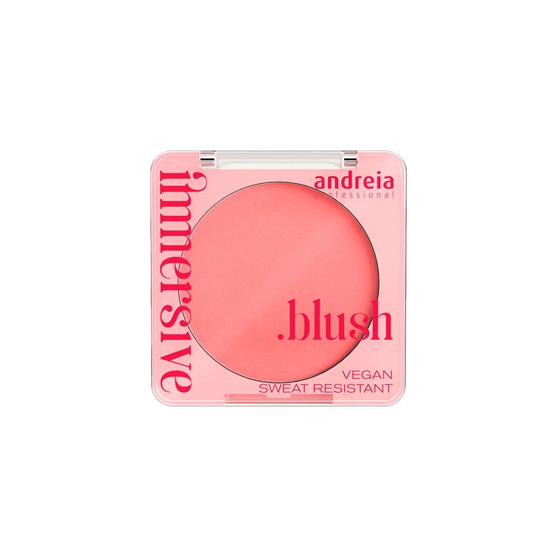 Colorete en polvo compacto para un acabado natural y luminoso.