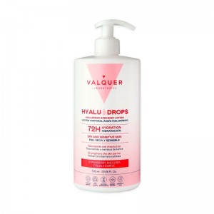 crema hidratante corporal Valquer de rápida absorción con fragancia a fresa y fórmula vegana