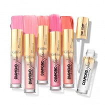 brillo de labios Eveline Diamond Glow maquillaje profesional y diario