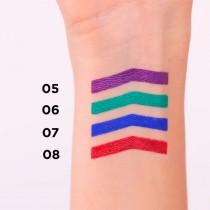 delineador de ojos morado de alta pigmentación Eveline