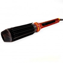 cepillo eléctrico Hot Brush incluido en kit Red Leopard