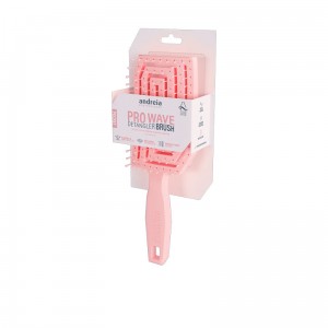 cepillo desenredante sostenible mini Andreia Pro Wave rosa