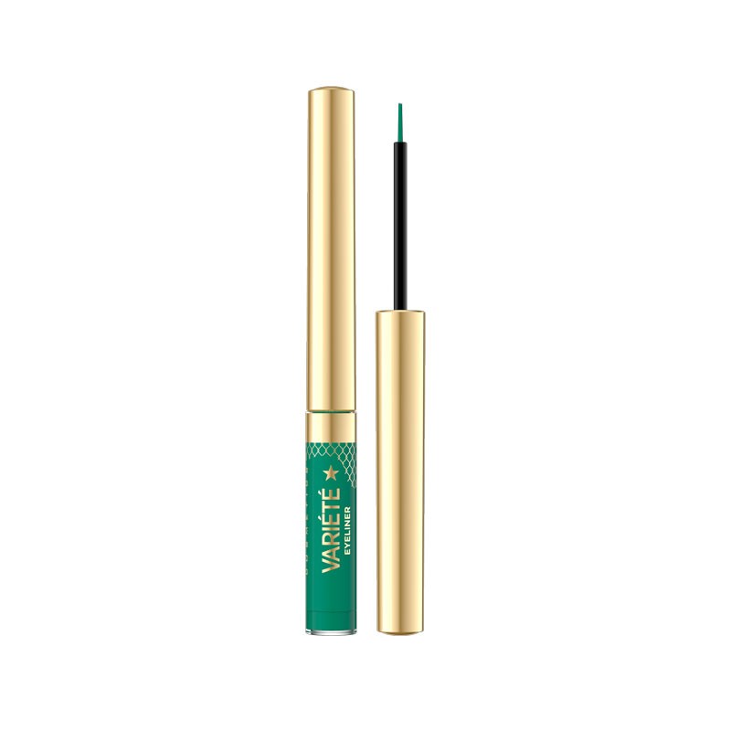 eyeliner líquido verde Eveline de alta pigmentación eyeliner líquido verde Eveline de alta pigmentación