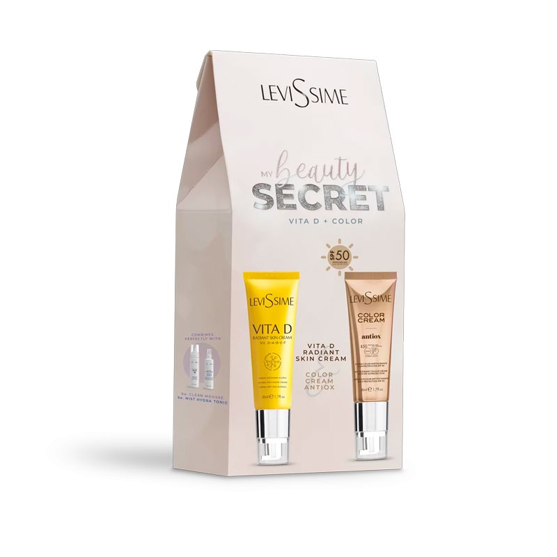 Pack Levissime cuidado facial profesional con Vita D Radiant Skin y Color Cream Antiox