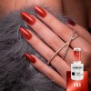 Esmalte semipermanente rojo Andreia efecto Cat Eye magnético
