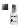 Esmalte semipermanente Andreia Nº FE4 color glitter violeta grisáceo con destellos plateados efecto ojo de gato.