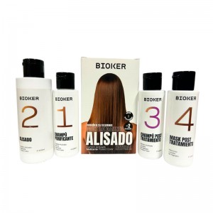 Pack Alisado Natural de Carbón Activado Bioker para cabello liso, ondulado o rizado.