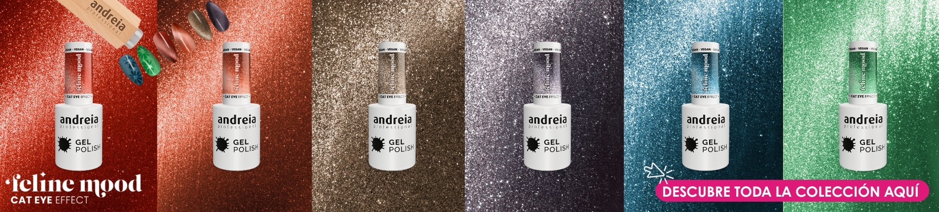 COLECCIÓN LIMITADA ESMALTES SEMIPERMANENTES  EFECTO OJO DE GATO